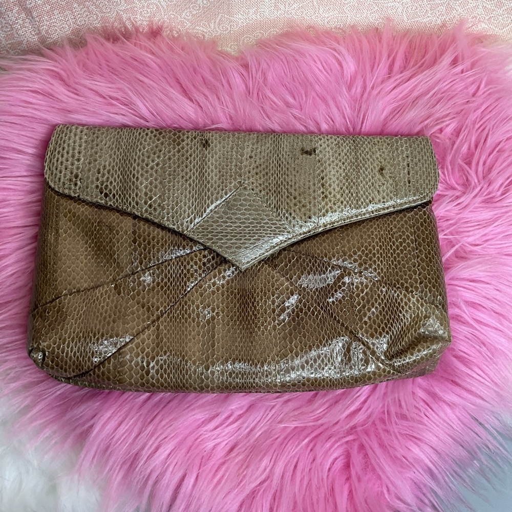 Rare Vintage Snakeskin Clutch